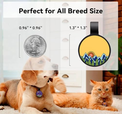 HQYDDMI Hundemarke mit Gravur, Leise Silikon Hundemarke Personalisiert mit Name, Telefonnummer,Tiermarke für Hunde, Katzen & Welpen(1 Pcs, Rund)