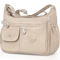 BTNEEU Sac Bandoulière Femme Nylon Sacs a Main Femmes Grand Impermeable Sacoche Multipoches Loisir Sacoches Messenger avec Bandoulière Réglable Besace pour Shopping, Travail, Voyage, école