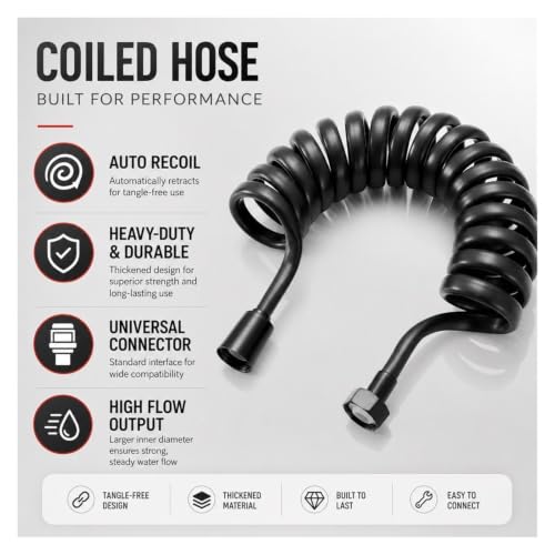 Manguera flexible de resorte con terminal de acero inoxidable 304 8