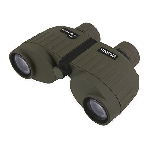Steiner Military-Marine Series Binoculars, Lightweight Tactical Precision Optics for Any Situation, Waterproof, Green, 8x30