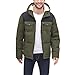 Levi's Men's Performance Hooded Puffer Trucker Jacket (Regular & Big & Tall Sizes), Olive/Black, L