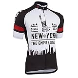 CANARI Men's Souvenir Cycling/Biking Jersey, New York Big Apple, Small