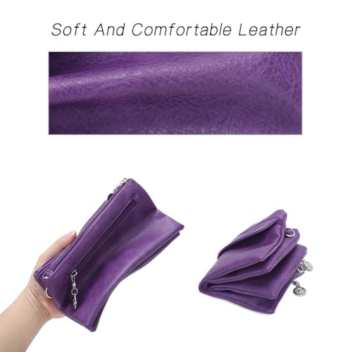 Image of Angel Kiss Crossbody Bags Small Purses for Women Vegan Leather Cell Phone Wallet Purse with Wristlet Strap