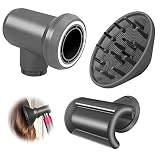 Difusor y adaptador para Dyson Airwrap Styler se transforma en un secador de pelo con accesorios de boquilla antiparpadeantes contra el cabello volador y...