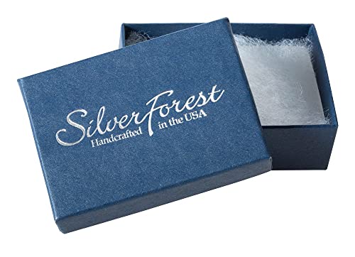 Silver Forest Earrings - Silver Hummingbird W/Blue Wings On Cloud #TOP1