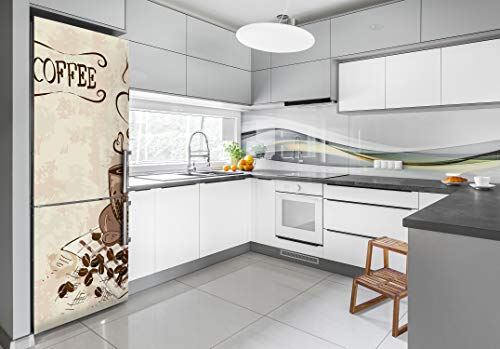 Vinilo para nevera de 60x180 cm autoadhesivo lavable diseño de café 3