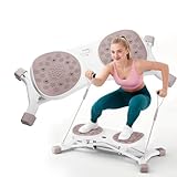Balance Board for Adults, Ski Simulator Balance Board for Full Body Workout, Balancing Machine with Resistance Bands, 300 LBS Capacity, LCD Monitor, Stylish Snowflake Design, Stepper at Home Gym
