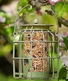 Garden Mile Mangeoire à oiseaux, cage anti-écureuils, idéale pour les graines de nourriture pour oiseaux sauvages, les noix ou les boules de graisse, mangeoire à suspendre en plein air (mangeoire à