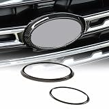 Car Front Rear Logo Decoration Cover Ring Trim, Compatible for Subaru Outback 2021...