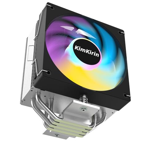 Image of KIMKIRIN CPU Air Cooler with 4X 6mm Copper Heat Pipes, 120mm Fan for Intel LGA 1851, 1700, 1200 and AM4, AM5 CPU Socket