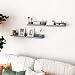 OROPY Estantes Flotantes Juego de 2, Madera Maciza Estantes de Pared Estante...