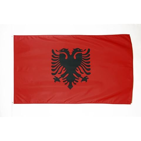 AZ FLAG Bandera de Albania 150x90cm - Poliester 100D Cover