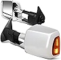 DNA Motoring TWM-071-T999-CH-AM Pair Powered+Heated Towing Mirror w/LED Turn Signal Light Compatible With 05-15 Toyota Tacoma