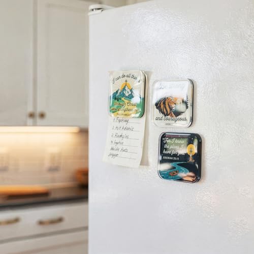 4 Imanes Cristianos para Refrigerador de Acrílico miniatura 3