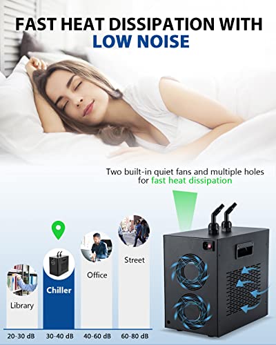 BAOSHISHAN Aquarium Chiller 42gal 1/10 HP Water Chiller for Hydroponics System with Compressor Refrigeration Special… - Image 5