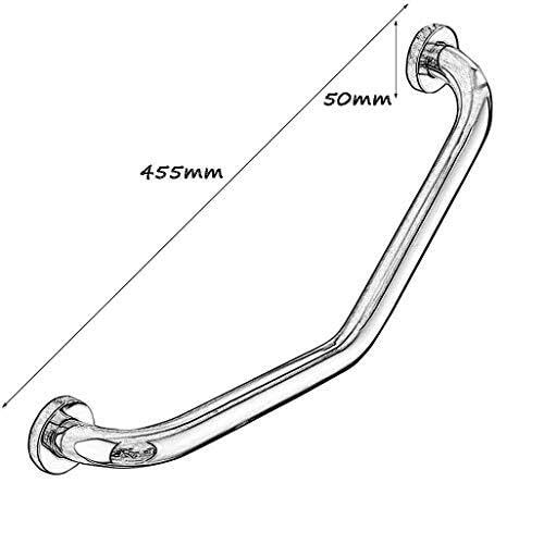 Pasamanos de baño de Acero Inoxidable - Barra de Apoyo Multiusos de Pared, toallero y asidero de Seguridad para Ducha, bañera, Inodoro y Cocina - 52 cm