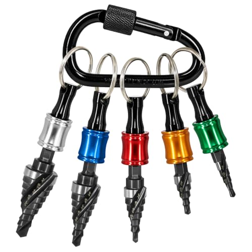OSTTE M35 Cobalt Step Drill Bit Set for Metal, 5 Pcs