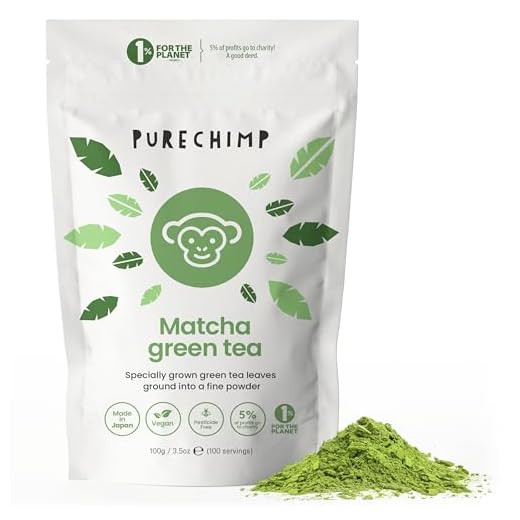 Matcha Tea Powder 100g by PureChimp - Ceremonial Grade from Japan - Pesticide-Free