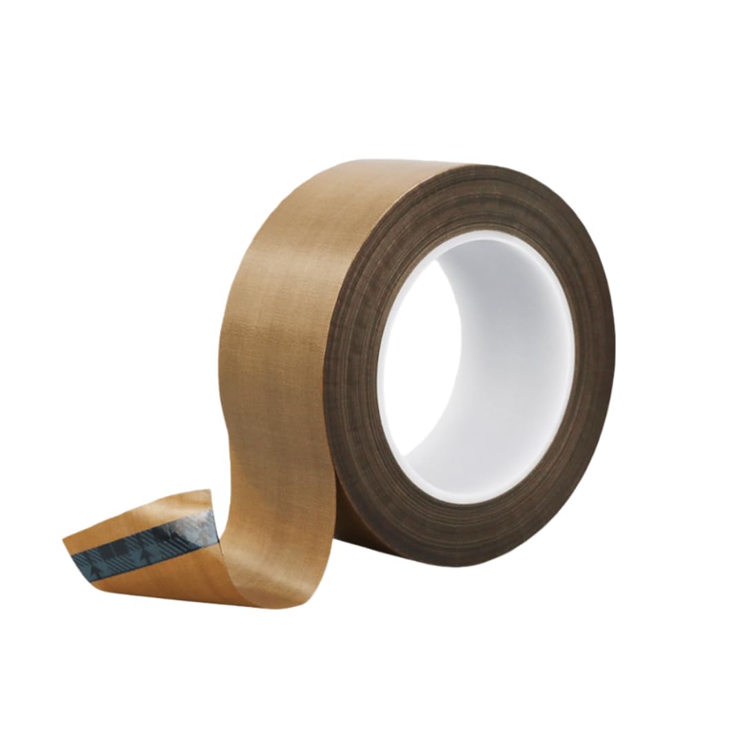 MUZIT Cinta de teflón, grifo fibra vidrio recubierto PTFE, cinta for máquinas sellado Aplicaciones eléctricas -80 ℃ a +260 Tamaños 8-200 mm x 50 m(18mmx50m)