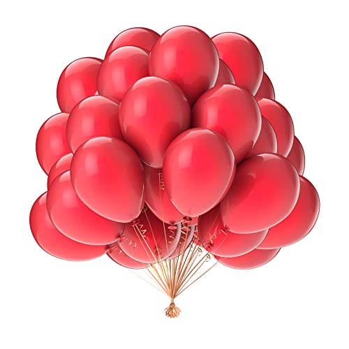 Luftballons Rot 50 Stück 10 Zoll/25cm Ballons Latexballons für Hochzeit Deko Geburtstag Deko Party Dekoratione