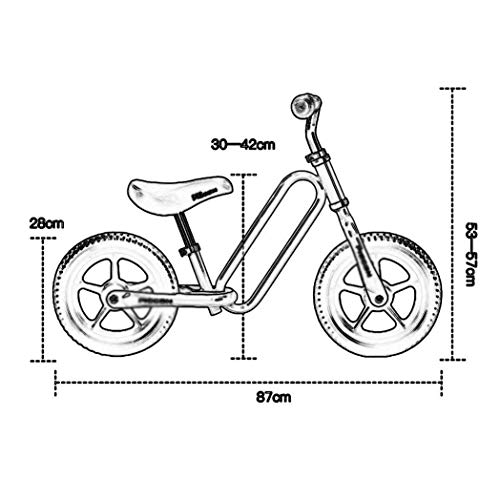 Ygqtbc Children's Balance Car, Baby Toy Car, Walker, No Pedal, No Chain, Yo-Yo Car Steel Frame No Inflatable Tires #TOP5