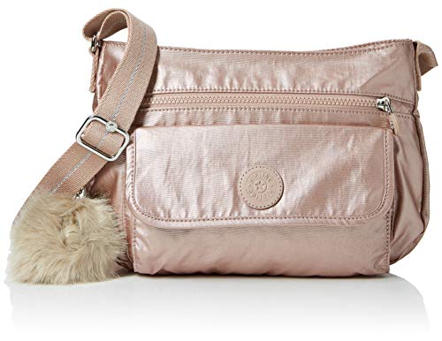 Kipling Syro, Sacs bandoulière femme, Or (Metallic Blush), 12.5x31x22 cm (B x H T)