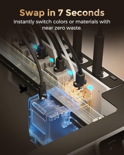 Image of FLASHFORGE Creator 5 Pro 4-Toolhead 3D Printer, Industrial Multi-Material & Color Printing, 65C Active Heated Chamber, Near-Zero Waste System, CoreXY 600mm /s Printing