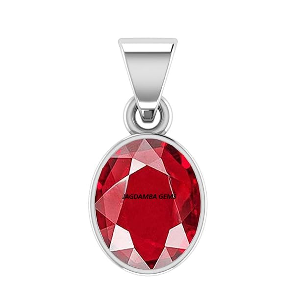 4.00 carat ruby pendant/locket (maanik/manikya stone silver pendant) original aaa quality gemstone[s85