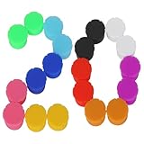 20PCS Peptide Caps for 5ml Glass Vials(10 Colors), 5ml 10ml 30ml Vials Protective Vial Caps, Reusable Silicone Covers Fit Peptide Case for Fridge by BawnBox. Dust & Leak-Proof Seal Reusable