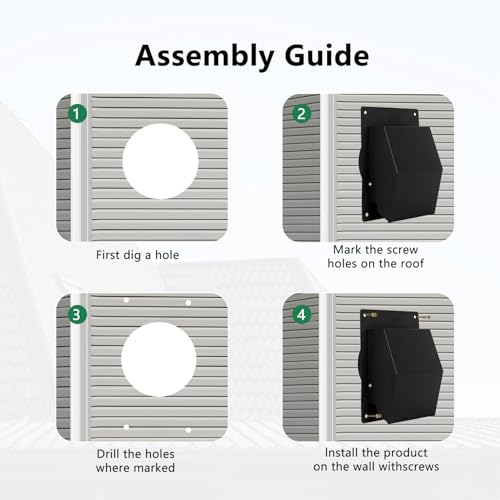 image for LTSEAME 4 Inch Roof Vent Kit, Removable Roof Vent, Bathroom Exhaust Ro