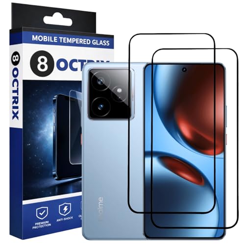 Image of Military-Grade Tempered Glass Screen Protector Compatible for Realme GT 7 / GT 7T / GT 7 Dream Edition 5G with Edge to Edge Coverage - Case Friendly, Free Installation Kit (Pack Of 2)