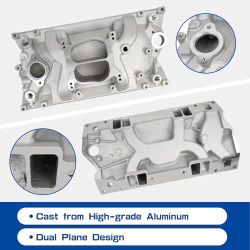 Colector de admisión de aluminio fundido de doble plano para Vortec 350 2