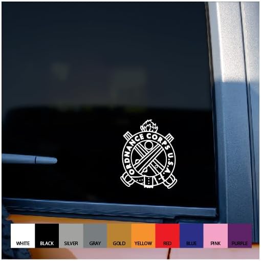 Calcomanía de vinilo Ordnance Branch (5 pulgadas de alto)