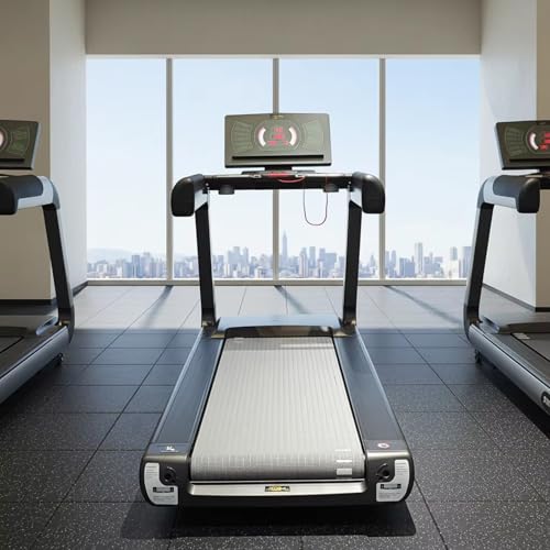 Image of Commercial Electric Treadmill Touch Screen Display Auto Incline 0.5-25km /h Speed Range for Home Gym, Office, Apartment and Small Space use