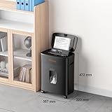 Bonsaii 100-Sheet Auto Feed Paper Shredder, Micro Cut Heavy Duty shredder with P-4 Security Level, Up to 30-Minute Continuous, 16L Bin, Anti-Jam Shredders for Home Office use, Black, C231-D - Image 8