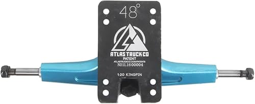 Miniatura 7 de Atlas Truck Co. 7.087 in 48 grados 0.315 in Reverse Kingpin Ultraligeros Longboard Camiones Longboard de aluminio ligero para monopatín, crucero