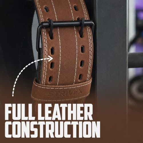Image of Weightlifting Belt for Gym & Powerlifting | Heavy Duty Back Support Belt for Squats, Deadlifts & Heavy Lifts | Wide Lumbar Support, Strong Buckle & Training Gear (Brown2, M)