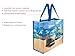 BRISA VW Collection - Volkswagen Reusable Shopping Grocery Bag with T1 Bus Motif (Beachlife/Multicolor)