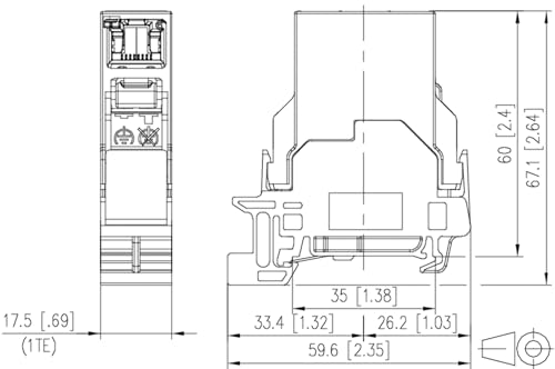 METZ CONNECT E-DAT Industry TS35 coupler insert