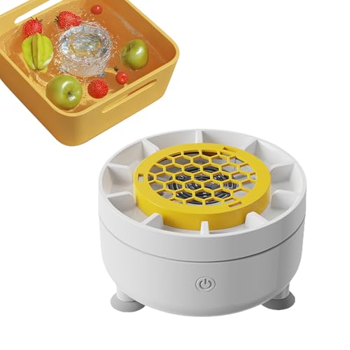 Lavavajillas automáticas de rotación, lavavajillas para frutas y verduras y mariscos, para casa al aire libre, camping picnic