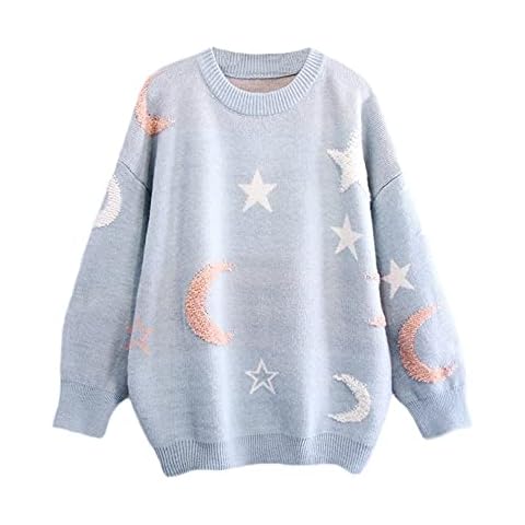 Suéter Harajuku con estrellas de la luna Cover