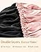 YANIBEST Adjustable Silk Bonnet Double Layer Satin Bonnet Hair Bonnet for Sleeping Bonnets for Women Hats Curly Natural Hair, Blush Pink