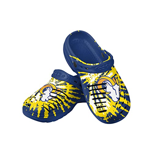 Image of FOCO Mens NFL Team Logo Tie-dye Garden Water Sandals Shoes Slipper Clogs with Strap