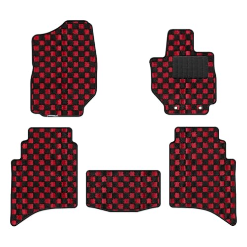 Hotfield スズキ 互換品 新型 ジムニー ノマド JC74W フロアマット AT車 チェックレッド