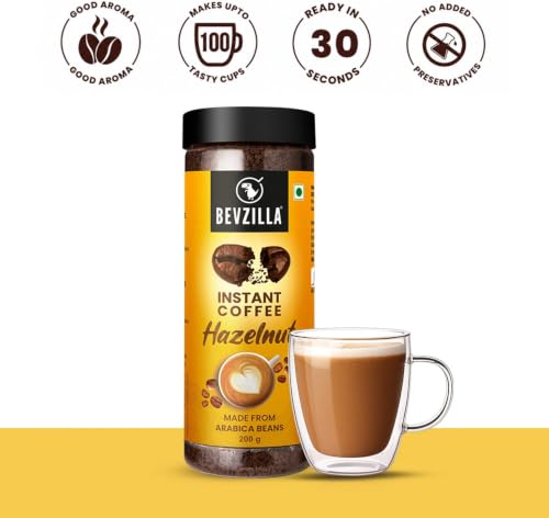 Bevzilla Store Bevzilla 200 Gram Hazelnut Flavoured Instant Coffee - Image 5