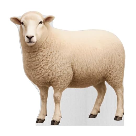 Sheep Life Size Standup - 2FT Cardboard Cutouts, Funny Animal Standup Photo Booths, Birthday Party Decorations