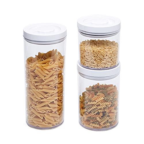 Amazon Basics 10-Piece Round Airtight Food Storage Containers For Kitchen Pantry Organization, Bpa Free Plastic #TOP1