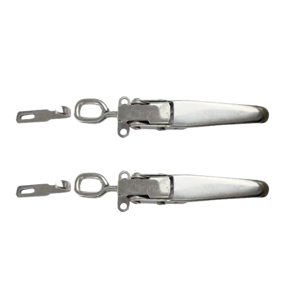 Stainless Steel Trailer Latch Lock Fasteners Compatible with UTE RV Camper Caravan(Stainless Steel)