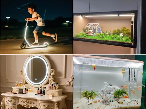 Tira LED COB Ultrafina con Batería 2m para Muebles miniatura 4