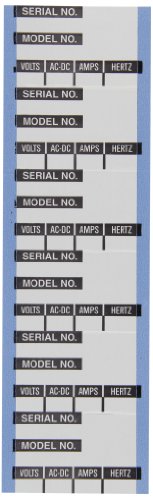 Cinta de aluminio Brady AF-S2-PK de 25 tarjetas para números de alambre